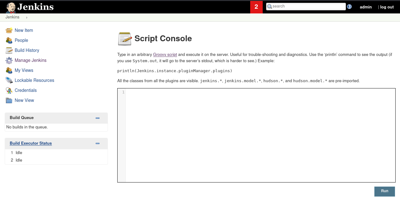 Script console